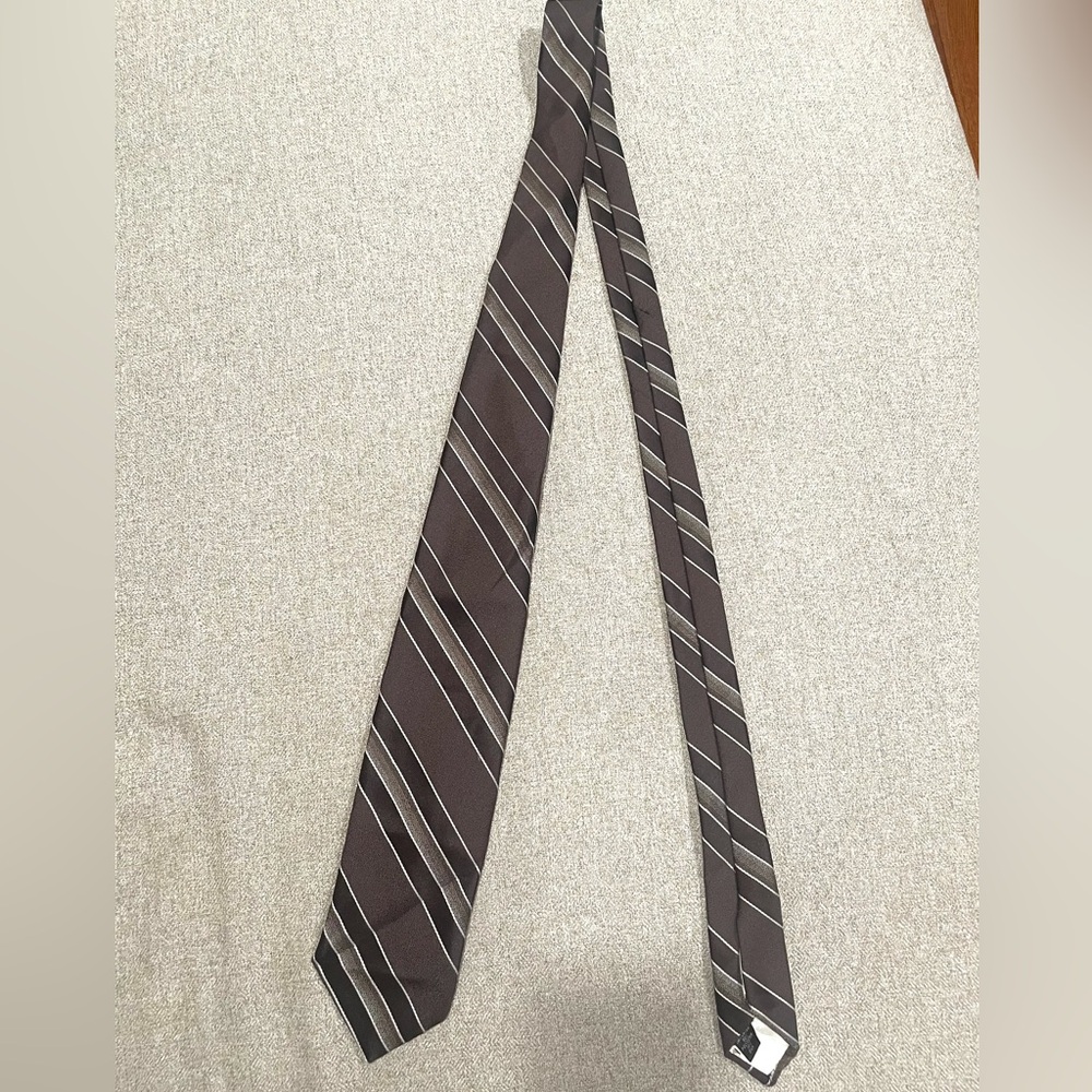 Givenchy Monsieur Brown Striped Men's Tie